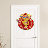 Maxbell Lunar New Year Chinese New Year Door Stickers Flocking Charms for Wedding C