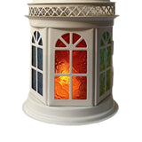 Maxbell Retro Style Candle Lantern Candle Holder for Wedding Indoor Outdoor Yard White