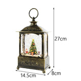 Maxbell Glittering Christmas Music Box Lantern Rotating for Indoor Home Decoration Christmas Tree