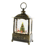 Maxbell Glittering Christmas Music Box Lantern Rotating for Indoor Home Decoration Christmas Tree