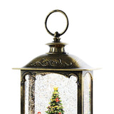 Maxbell Glittering Christmas Music Box Lantern Rotating for Indoor Home Decoration Christmas Tree