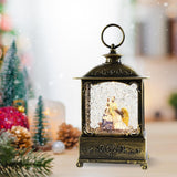 Maxbell Glittering Christmas Music Box Lantern Rotating for Indoor Home Decoration Jesus