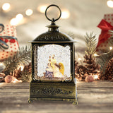 Maxbell Glittering Christmas Music Box Lantern Rotating for Indoor Home Decoration Jesus