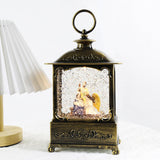 Maxbell Glittering Christmas Music Box Lantern Rotating for Indoor Home Decoration Jesus