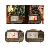 Maxbell Christmas Snow Globes Musical Decoration Indoor New Year Radio Music Box Santa Claus