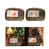Maxbell Christmas Snow Globes Musical Decoration Indoor New Year Radio Music Box Santa Claus