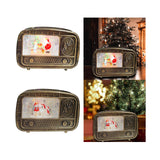 Maxbell Christmas Snow Globes Musical Decoration Indoor New Year Radio Music Box Santa Claus