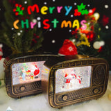 Maxbell Christmas Snow Globes Musical Decoration Indoor New Year Radio Music Box Santa Claus