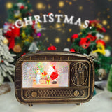 Maxbell Christmas Snow Globes Musical Decoration Indoor New Year Radio Music Box Santa Claus