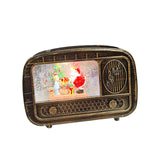 Maxbell Christmas Snow Globes Musical Decoration Indoor New Year Radio Music Box Santa Claus