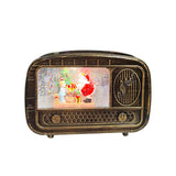 Maxbell Christmas Snow Globes Musical Decoration Indoor New Year Radio Music Box Santa Claus