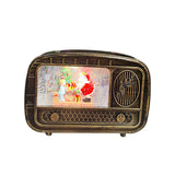 Maxbell Christmas Snow Globes Musical Decoration Indoor New Year Radio Music Box Santa Claus
