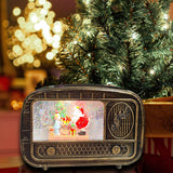Maxbell Christmas Snow Globes Musical Decoration Indoor New Year Radio Music Box Santa Claus