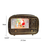 Maxbell Christmas Snow Globes Musical Decoration Indoor New Year Radio Music Box Santa Claus