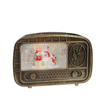 Maxbell Christmas Snow Globes Musical Decoration Indoor New Year Radio Music Box Snowman