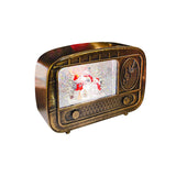 Maxbell Christmas Snow Globes Musical Decoration Indoor New Year Radio Music Box Snowman