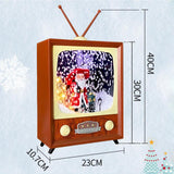 Maxbell Cute Christmas Music Box Lantern Snowing Light Ornament Decor Birthday