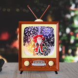 Maxbell Cute Christmas Music Box Lantern Snowing Light Ornament Decor Birthday