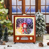 Maxbell Cute Christmas Music Box Lantern Snowing Light Ornament Decor Birthday