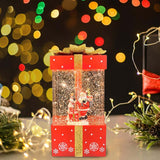 Maxbell Christmas Music Box Lantern Christmas Scene for Home Decor Birthday Gift Red