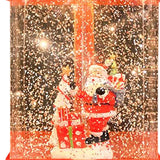 Maxbell Christmas Music Box Lantern Christmas Scene for Home Decor Birthday Gift Red