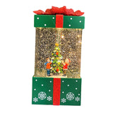 Maxbell Christmas Music Box Lantern Christmas Scene for Home Decor Birthday Gift Green