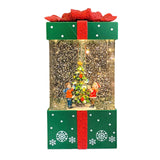 Maxbell Christmas Music Box Lantern Christmas Scene for Home Decor Birthday Gift Green