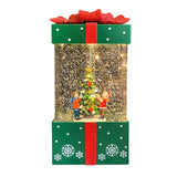 Maxbell Christmas Music Box Lantern Christmas Scene for Home Decor Birthday Gift Green