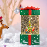 Maxbell Christmas Music Box Lantern Christmas Scene for Home Decor Birthday Gift Green