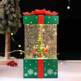 Maxbell Christmas Music Box Lantern Christmas Scene for Home Decor Birthday Gift Green