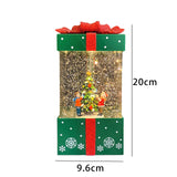 Maxbell Christmas Music Box Lantern Christmas Scene for Home Decor Birthday Gift Green