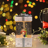 Maxbell Christmas Music Box Lantern Christmas Scene for Home Decor Birthday Gift White