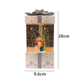 Maxbell Christmas Music Box Lantern Christmas Scene for Home Decor Birthday Gift White