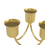 Maxbell Pillar Candle Holder Candelabra Decorative 3 Arms Candlestick Desk Ornament Aureate