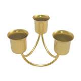 Maxbell Pillar Candle Holder Candelabra Decorative 3 Arms Candlestick Desk Ornament Aureate