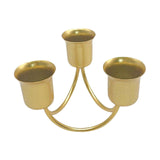 Maxbell Pillar Candle Holder Candelabra Decorative 3 Arms Candlestick Desk Ornament Aureate