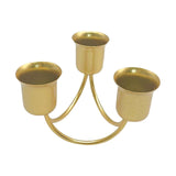 Maxbell Pillar Candle Holder Candelabra Decorative 3 Arms Candlestick Desk Ornament Aureate