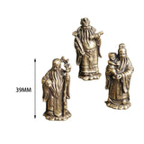 Maxbell Fu Lu Shou Statue Fuk Luk Sau Figurine Lucky Immortals Ornaments for Hotel