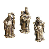 Maxbell Fu Lu Shou Statue Fuk Luk Sau Figurine Lucky Immortals Ornaments for Hotel