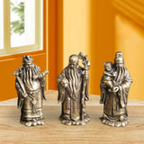 Maxbell Fu Lu Shou Statue Fuk Luk Sau Figurine Lucky Immortals Ornaments for Hotel