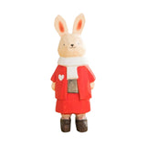 Maxbell Wooden Animal Ornament Fine Workmanship Rabbit Statue for Bedroom Decor Rabbit