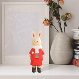 Maxbell Wooden Animal Ornament Fine Workmanship Rabbit Statue for Bedroom Decor Rabbit