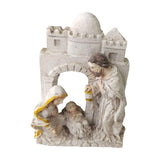 Maxbell Holy Family Statue Tabletop Display Nativity Scene Figurine for Home Bedroom