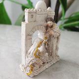 Maxbell Holy Family Statue Tabletop Display Nativity Scene Figurine for Home Bedroom