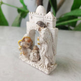Maxbell Holy Family Statue Tabletop Display Nativity Scene Figurine for Home Bedroom