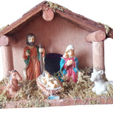 Maxbell Traditional Nativity Scene Statue Xmas Manger Crafts Figure for Study Easter Style A