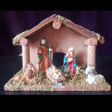 Maxbell Traditional Nativity Scene Statue Xmas Manger Crafts Figure for Study Easter Style A