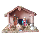 Maxbell Traditional Nativity Scene Statue Xmas Manger Crafts Figure for Study Easter Style A