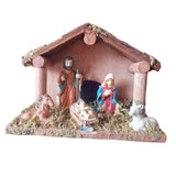 Maxbell Traditional Nativity Scene Statue Xmas Manger Crafts Figure for Study Easter Style A