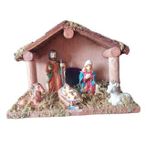 Maxbell Traditional Nativity Scene Statue Xmas Manger Crafts Figure for Study Easter Style A